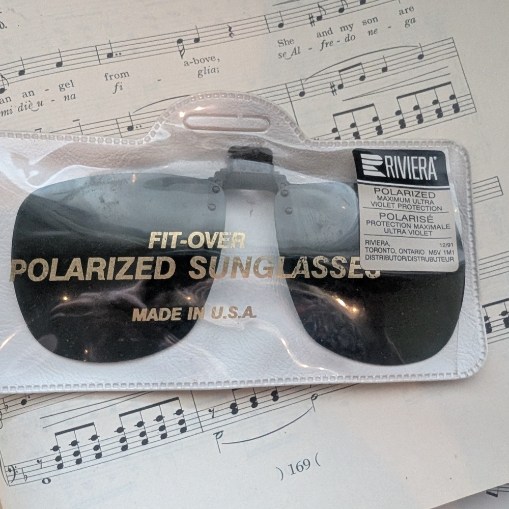 Vintage Riviera Polarized Fit-Over Sunglasses Clip Ons
